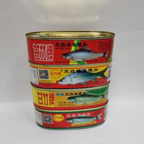 鲮鱼罐头图片，甘竹牌鲮鱼罐头价格